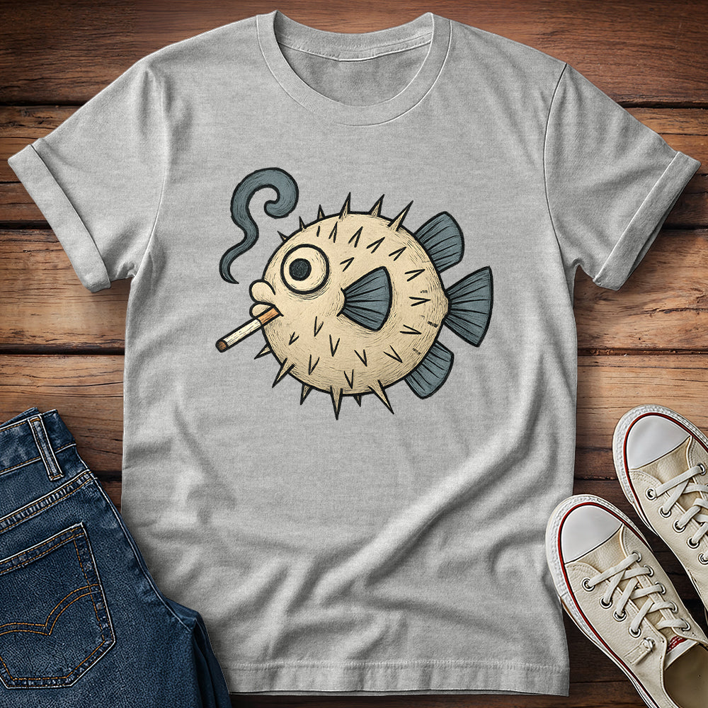 Puffer Fish Cigarette T-Shirt