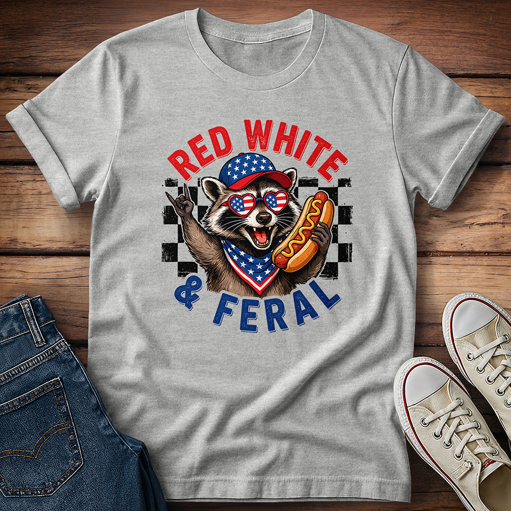 Red White & Feral T-Shirt