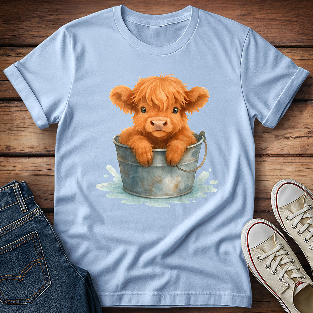 Highland Calf in Tub T-Shirt