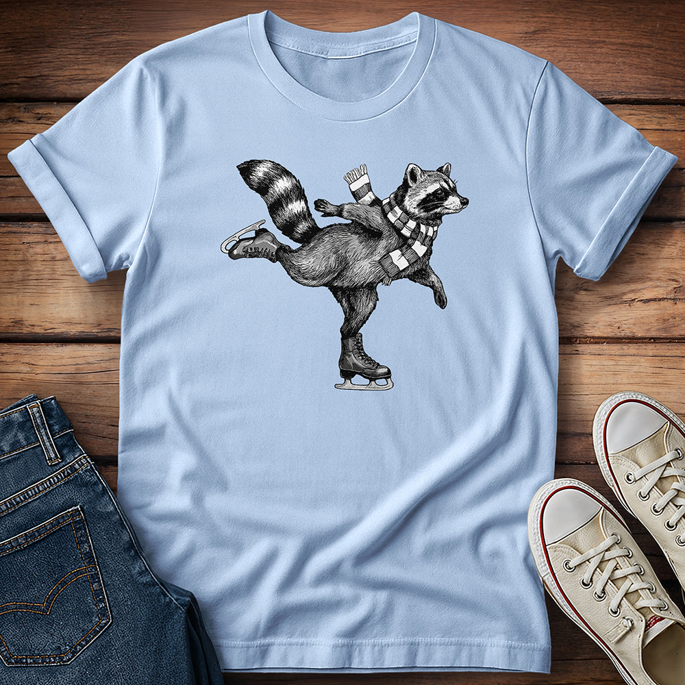 Raccoon Winter Ice Show T-Shirt