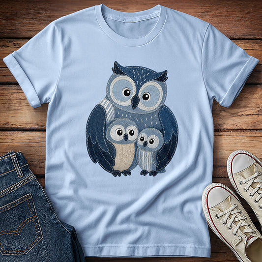 Patchwork - Owl Family T-Shirt