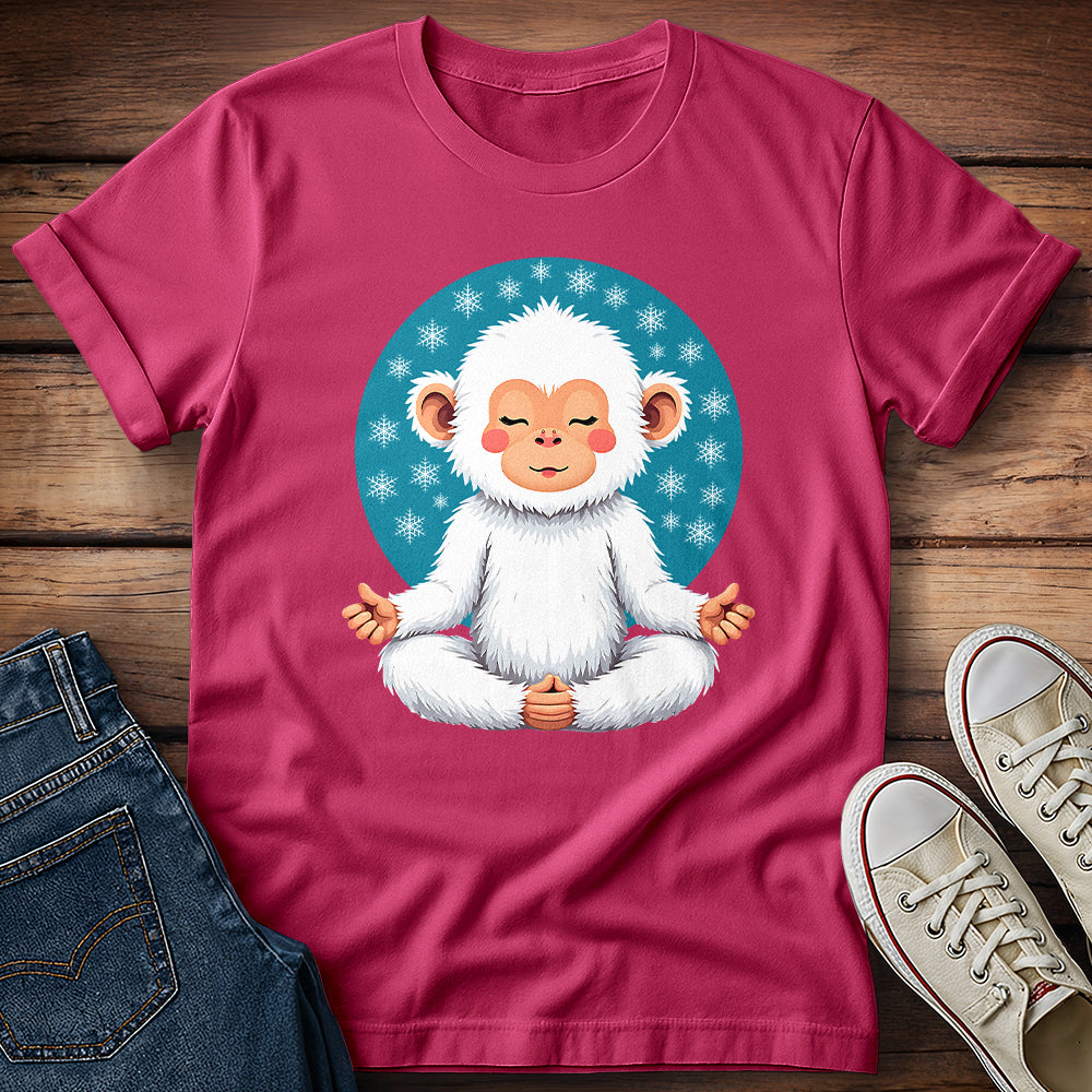 Meditating Snow Monkey T-Shirt