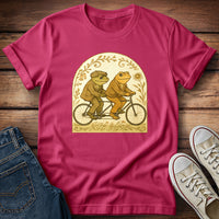 Cottagecore Frogs Riding Tandem T-Shirt