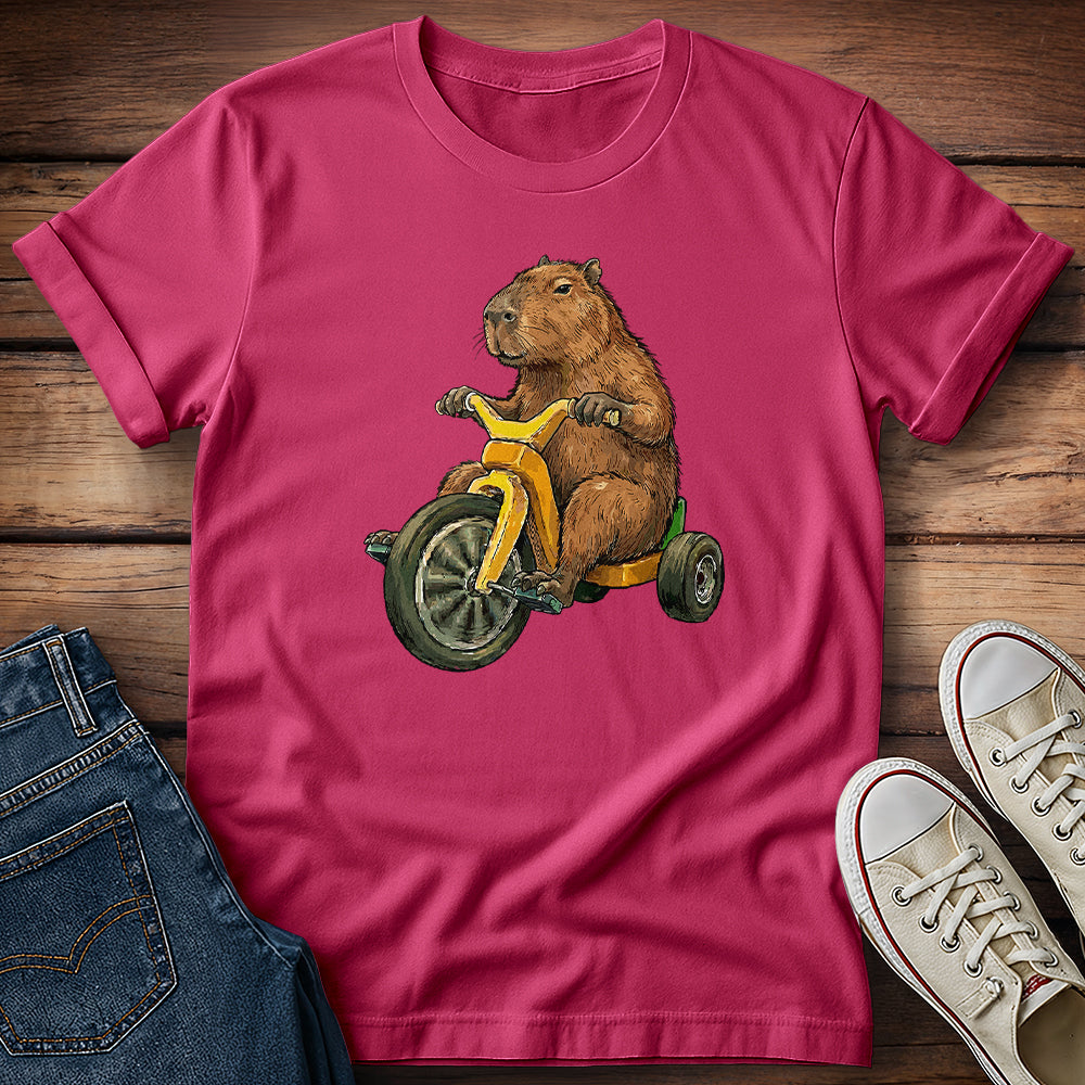 Capybara Rollin 70s Style T-Shirt