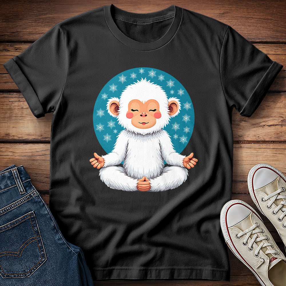 Meditating Snow Monkey T-Shirt