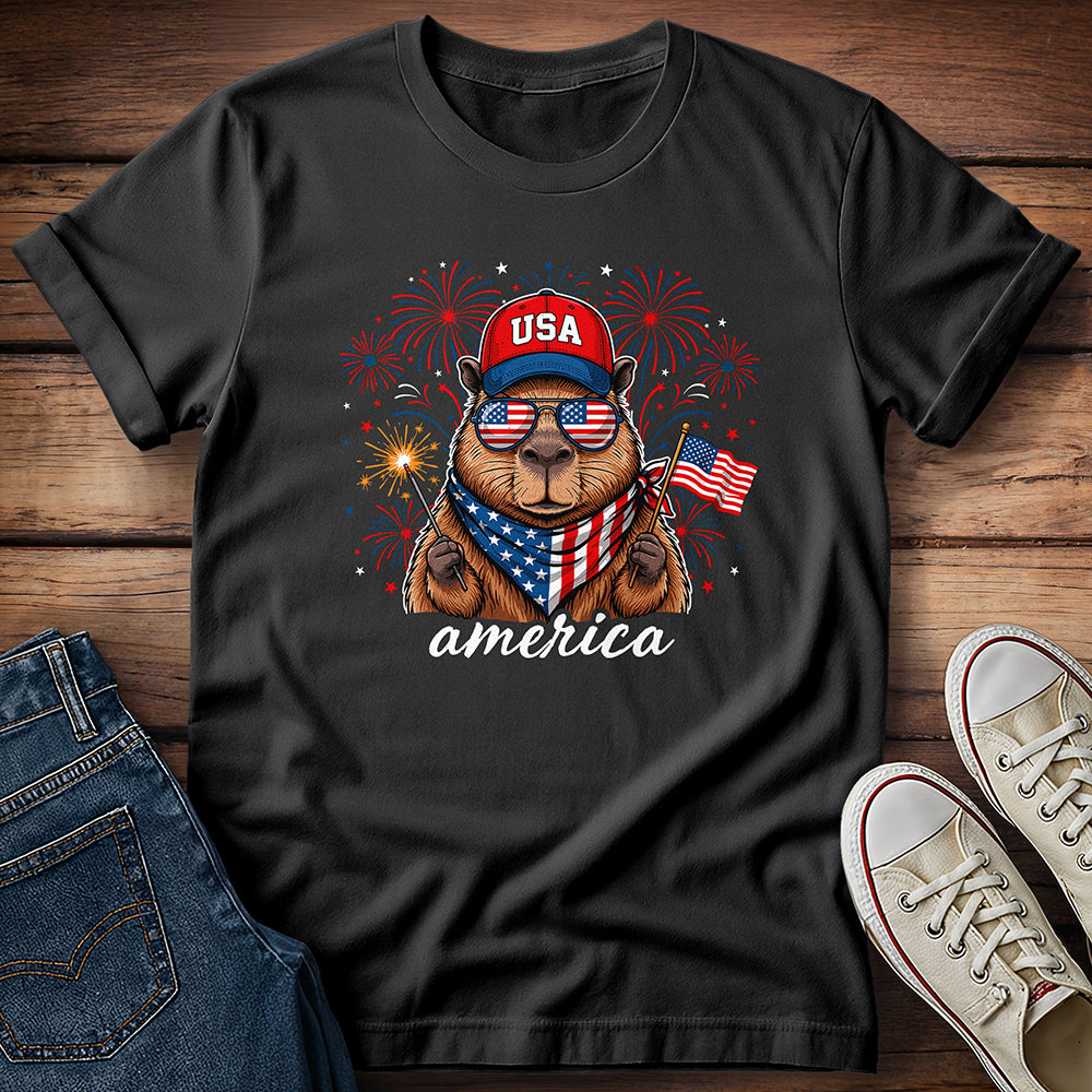 Capybara America T-Shirt