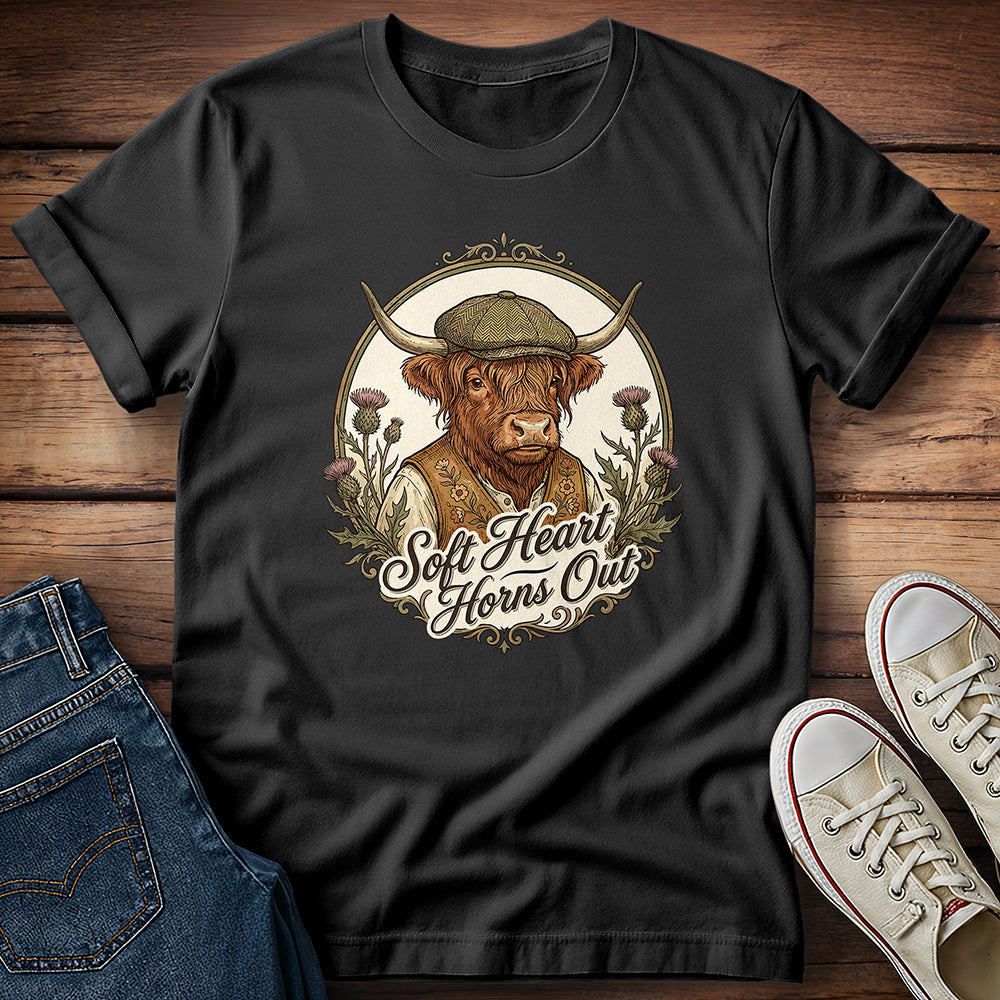 Soft Heart Horns Out 2 T-Shirt