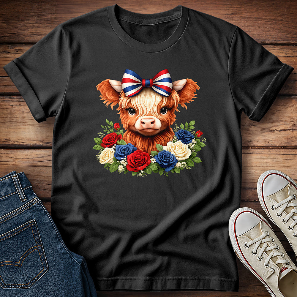 July 4th Highland Calf T-Shirt