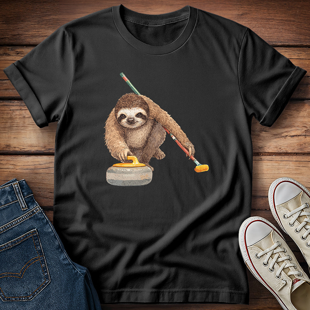 Sloth Slow Sweep Curl Society T-Shirt