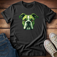 Green Boxer Dog T-Shirt
