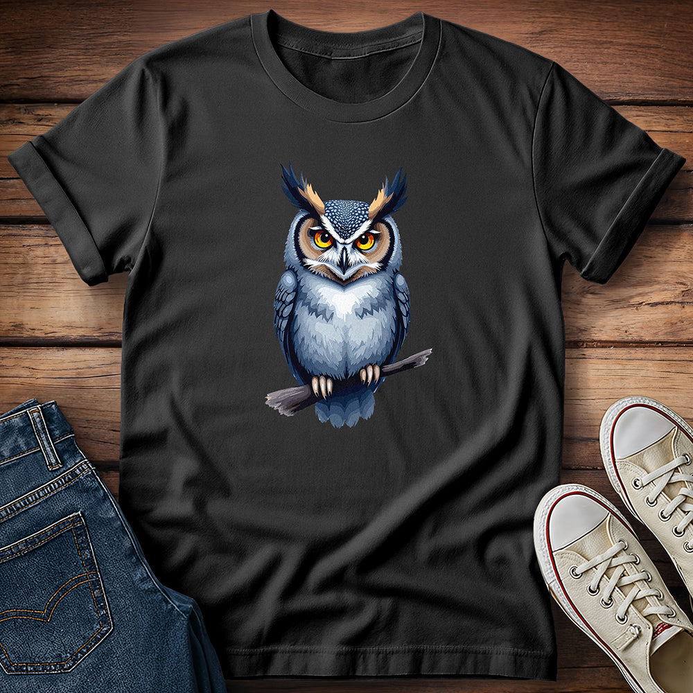 Horned Owl: Midnight Perch T-Shirt