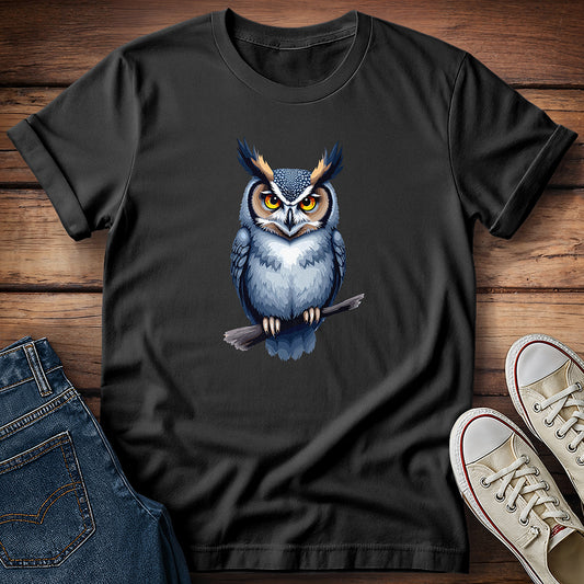 Horned Owl: Midnight Perch T-Shirt
