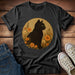 Black Cat Amidst Flowers T-Shirt