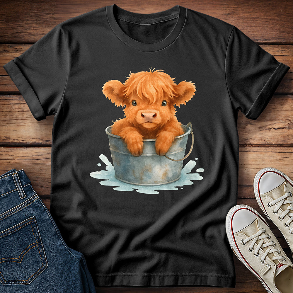 Highland Calf in Tub T-Shirt