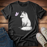 Fox and Lavender Butterfly T-Shirt