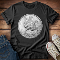 Diving Bird Ireland Coin T-Shirt