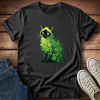 Shamrock Siamese Cat T-Shirt