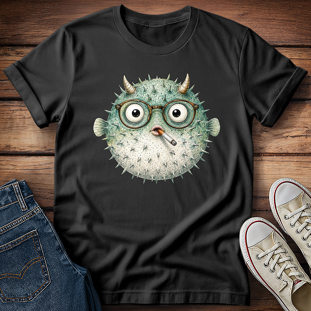 Puffer Fish Smoking T-Shirt