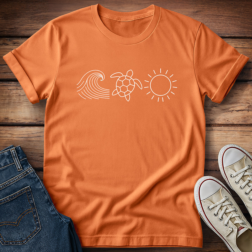 Ocean Turtle Sun T-Shirt