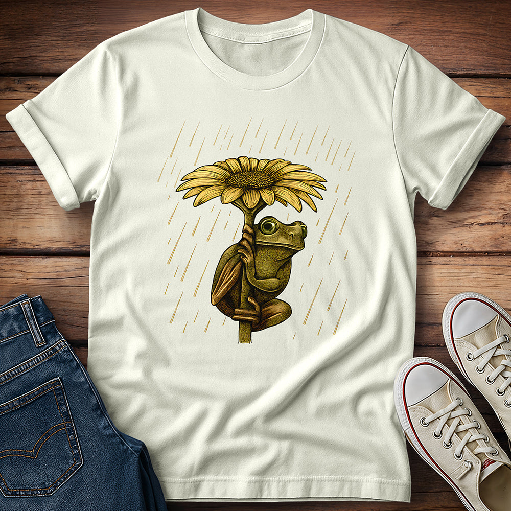 Frog Sunflower Shelter T-Shirt