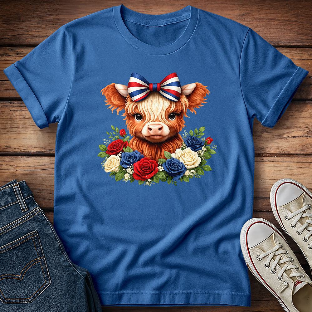 July 4th Highland Calf T-Shirt