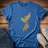 Floral Symphony Hummingbird T-Shirt