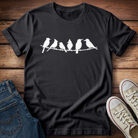 Birds on Wire Silhouette T-Shirt