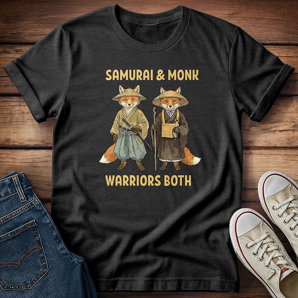 Fox Samurai & Monk: Guardians of Balance T-Shirt