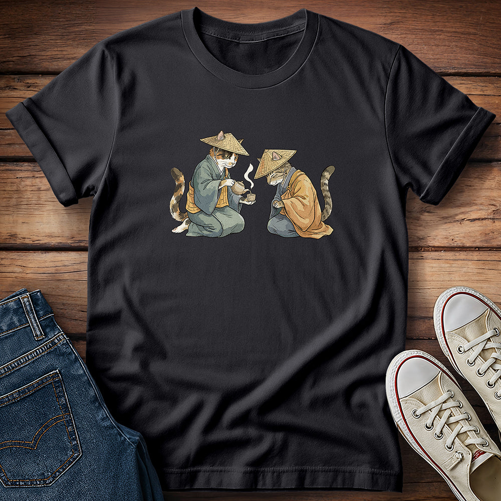 Zen Tea Cats - Paws and Reflect T-Shirt