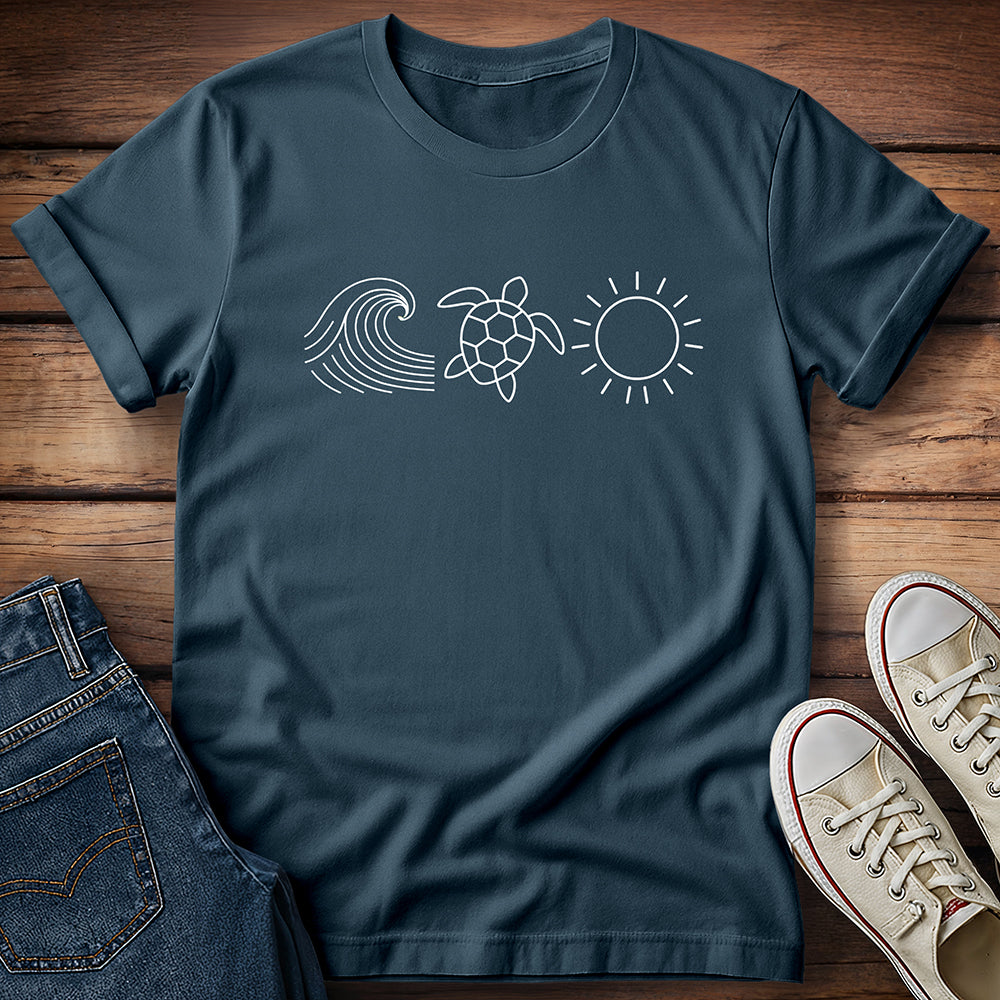 Ocean Turtle Sun T-Shirt