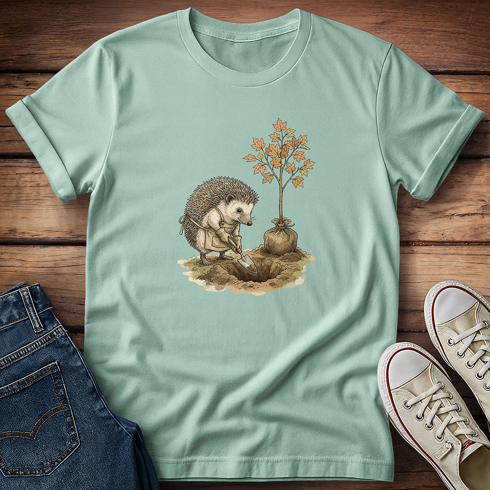 Hedgehog on Tree Duty T-Shirt