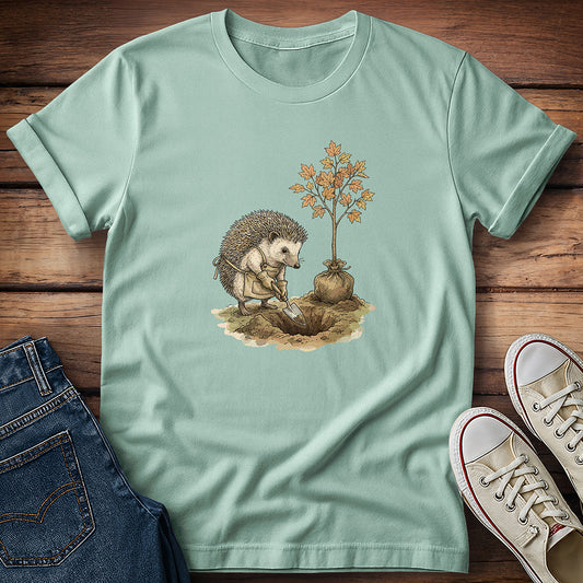 Hedgehog on Tree Duty T-Shirt