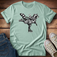 Raccoon Winter Ice Show T-Shirt