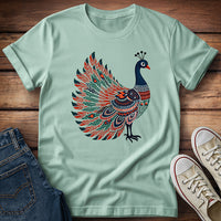 Multicolor Peacock T-Shirt