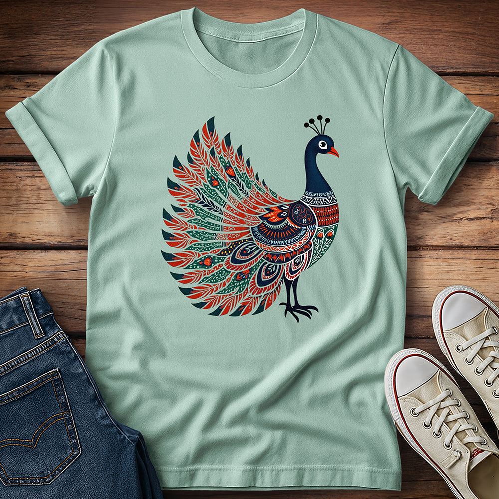 Multicolor Peacock T-Shirt