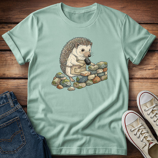 Hedgehog in His Stone Zone T-Shirt
