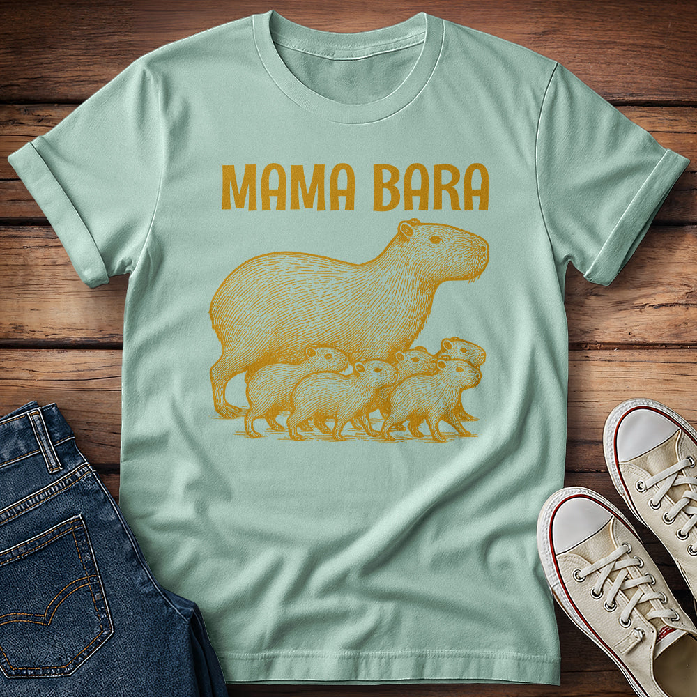 Golden Capybara Mama Bara T-Shirt