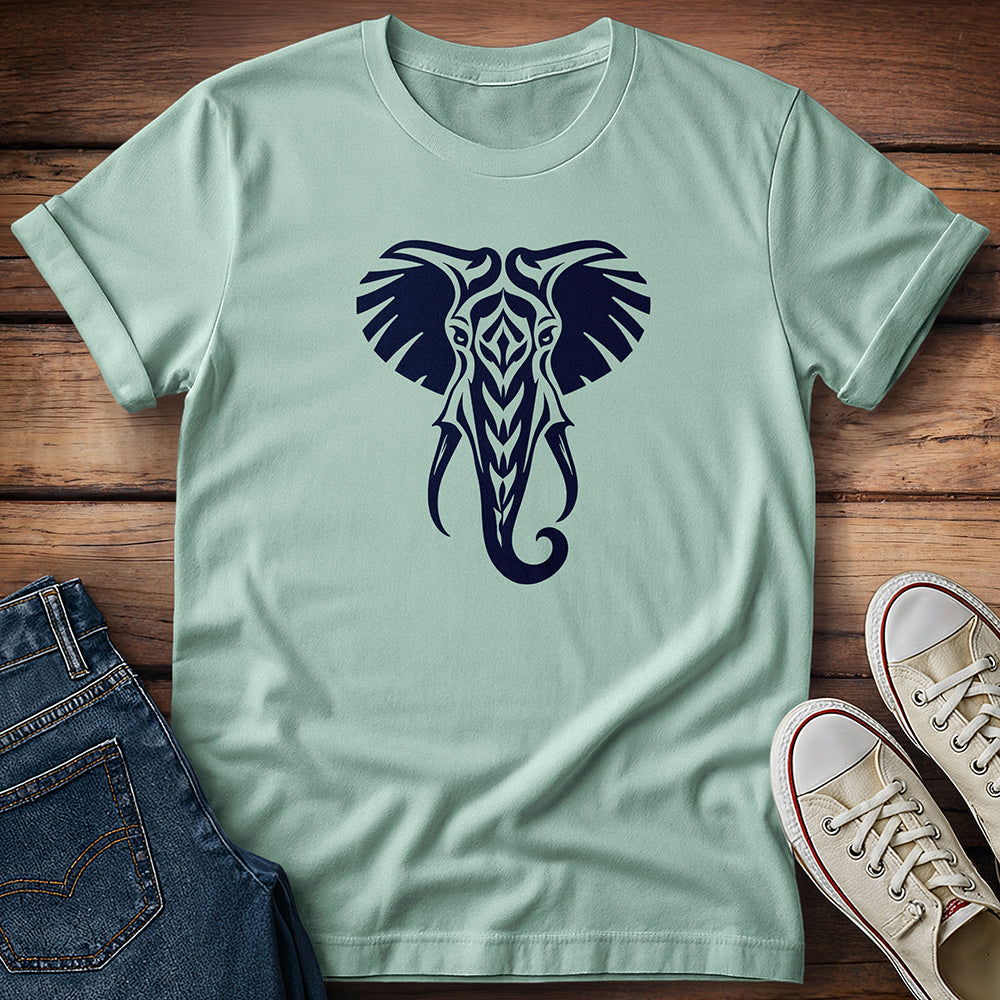 Midnight Tribal Elephant T-Shirt