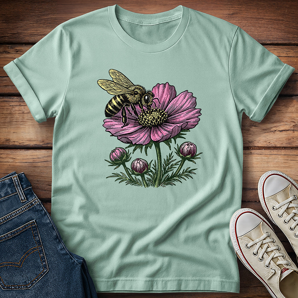 Honeybee and Cosmos in Bloom 2 T-Shirt