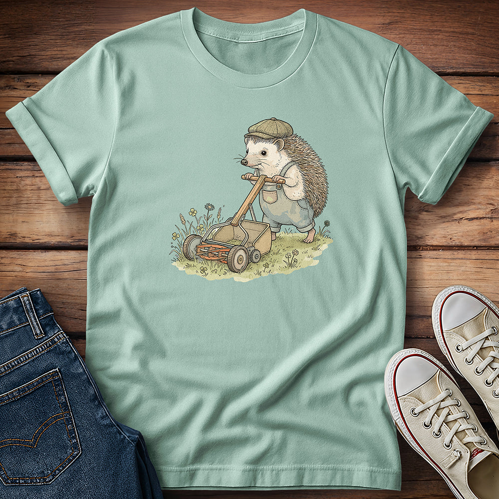 Hedgehog Mow Mode T-Shirt