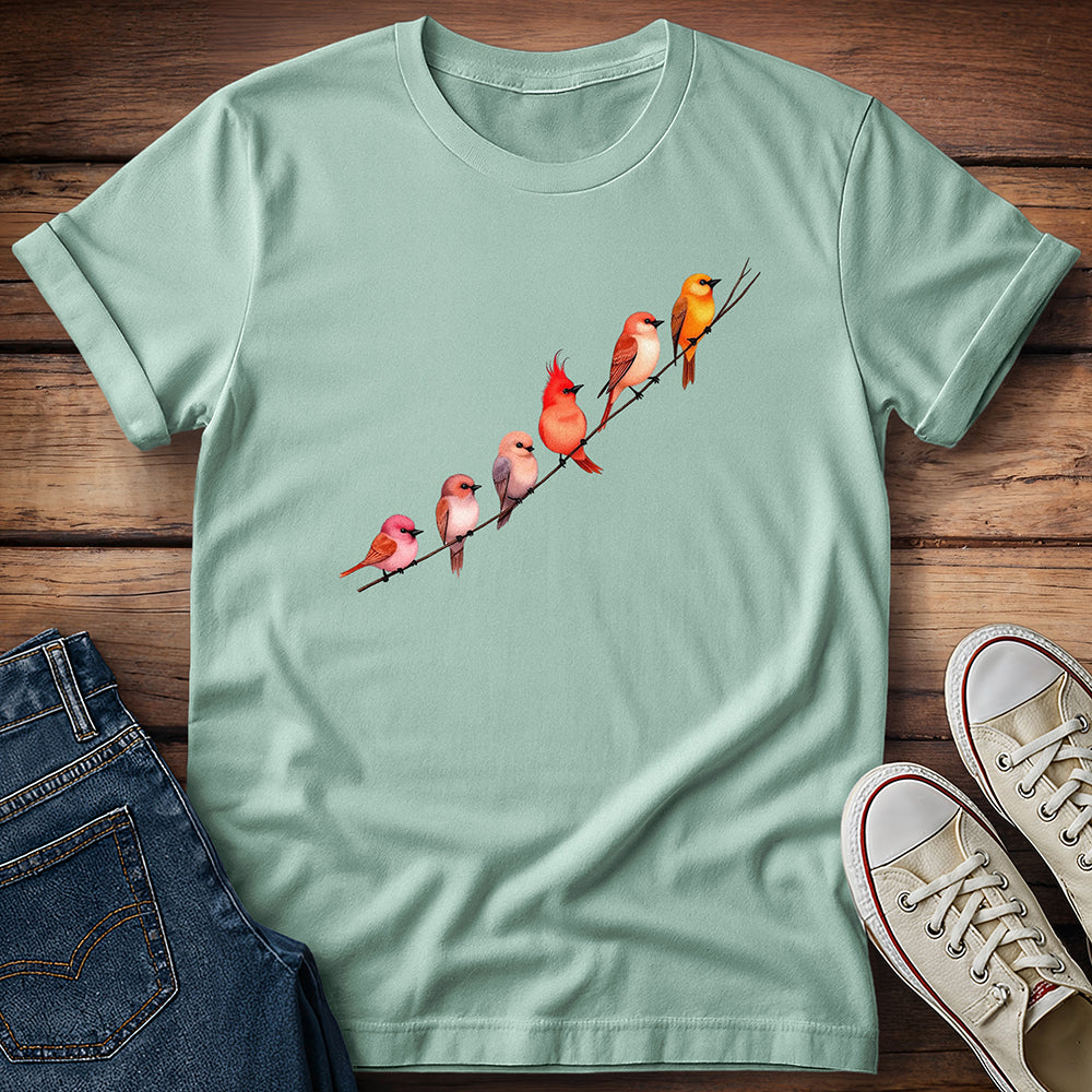 Red Birds Crooked Branch T-Shirt