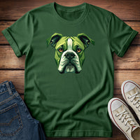 Green Boxer Dog T-Shirt