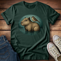 Capybara and Sparrow T-Shirt