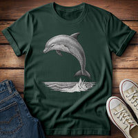 Stippled Dolphin T- Shirt