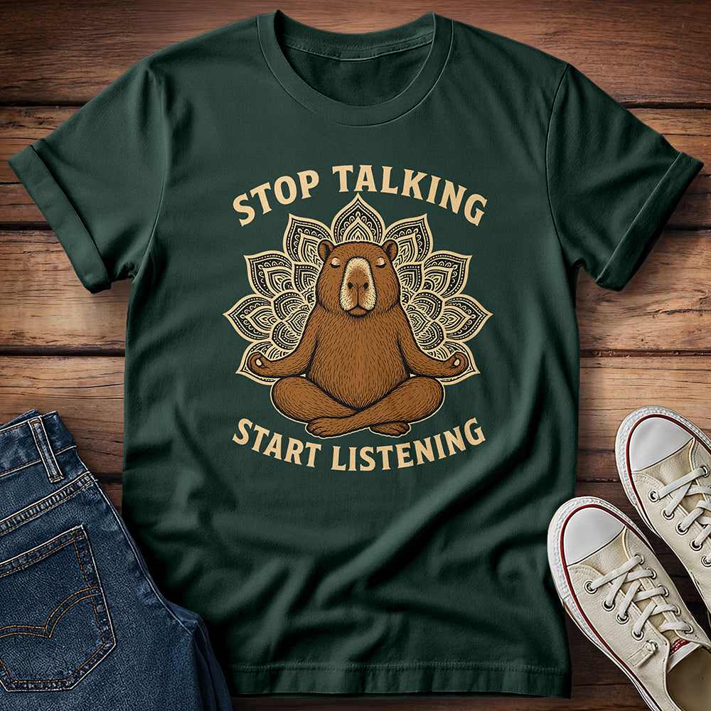 Peace, Quiet & Capybara Energy T-Shirt