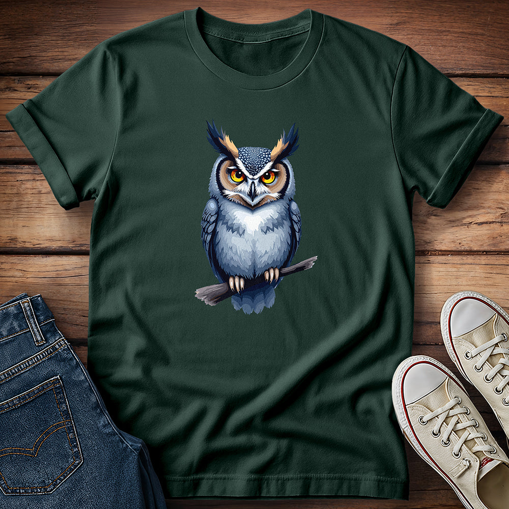 Horned Owl: Midnight Perch T-Shirt