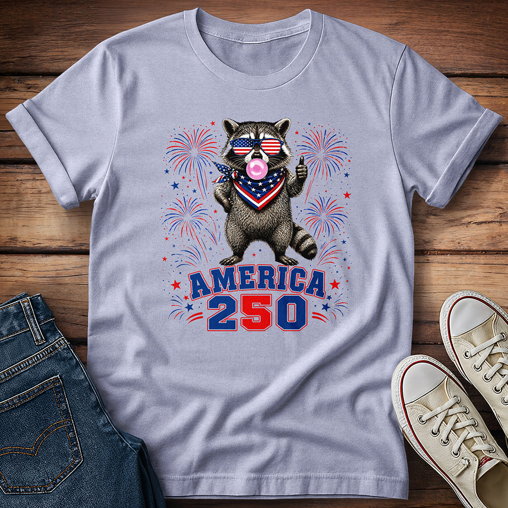 America 250th Raccoon T-Shirt