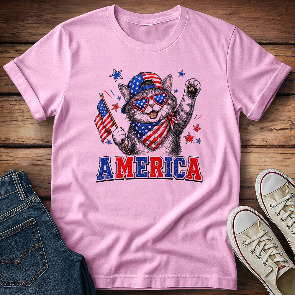 Cat 4th of July T-Shirt