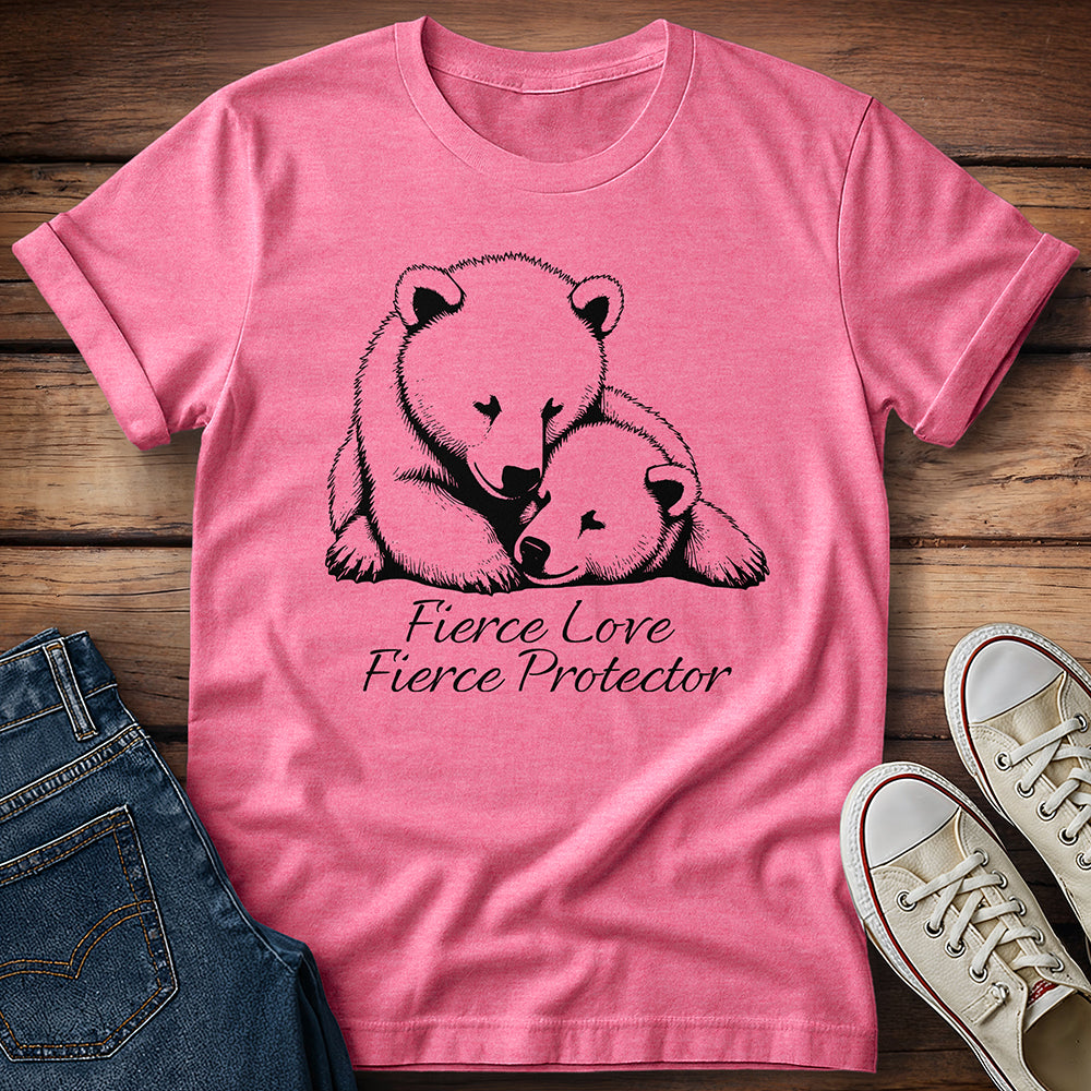 Bear and Cub Fierce Love Fierce Protector T-Shirt