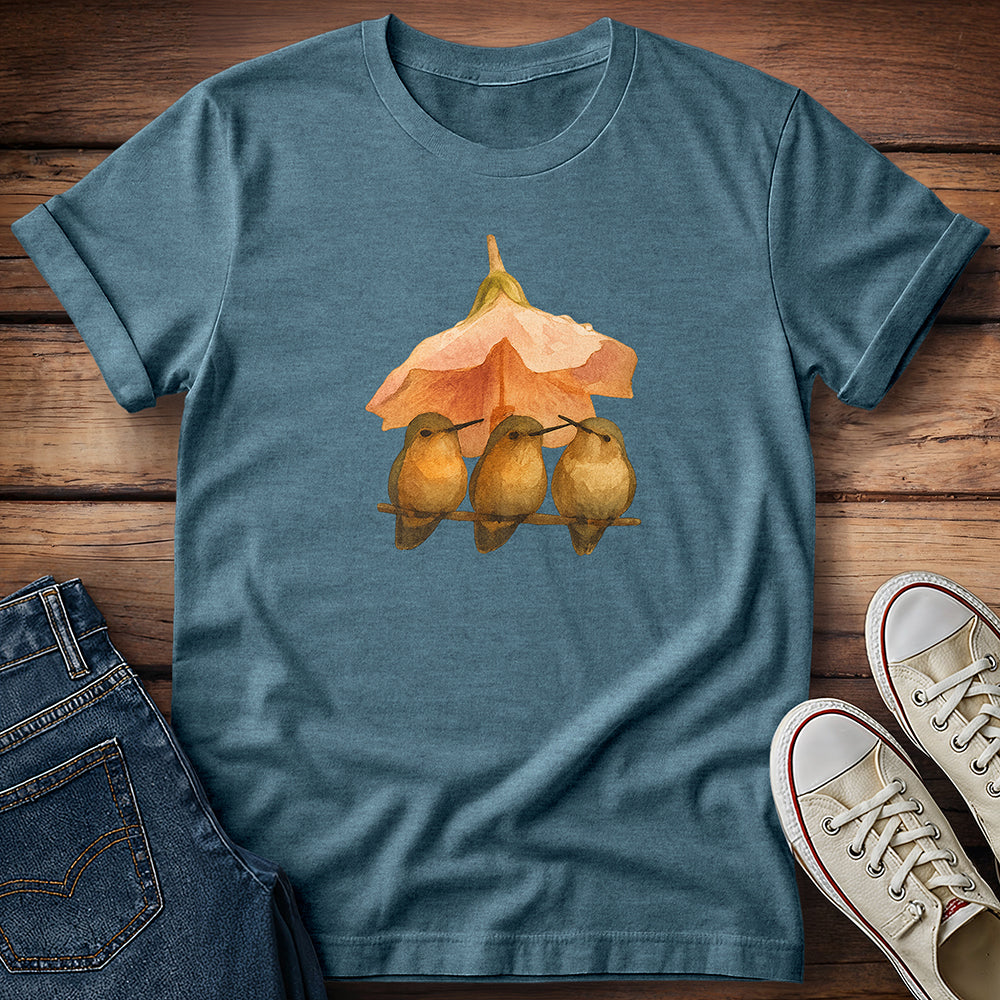 Hummingbirds Taking Shelter T-Shirt